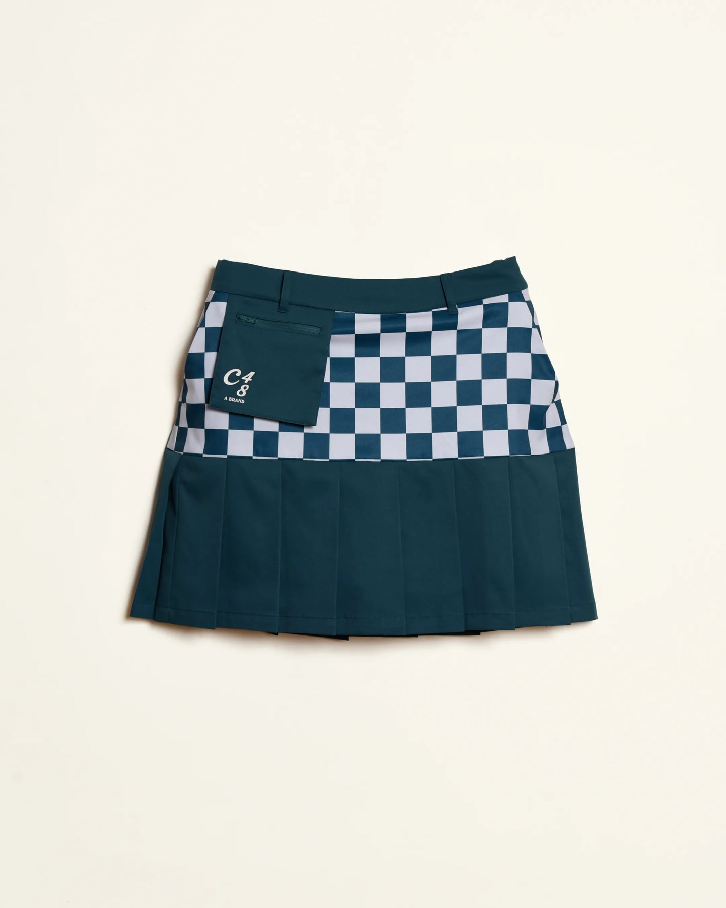 POLY CK PLEATED SK