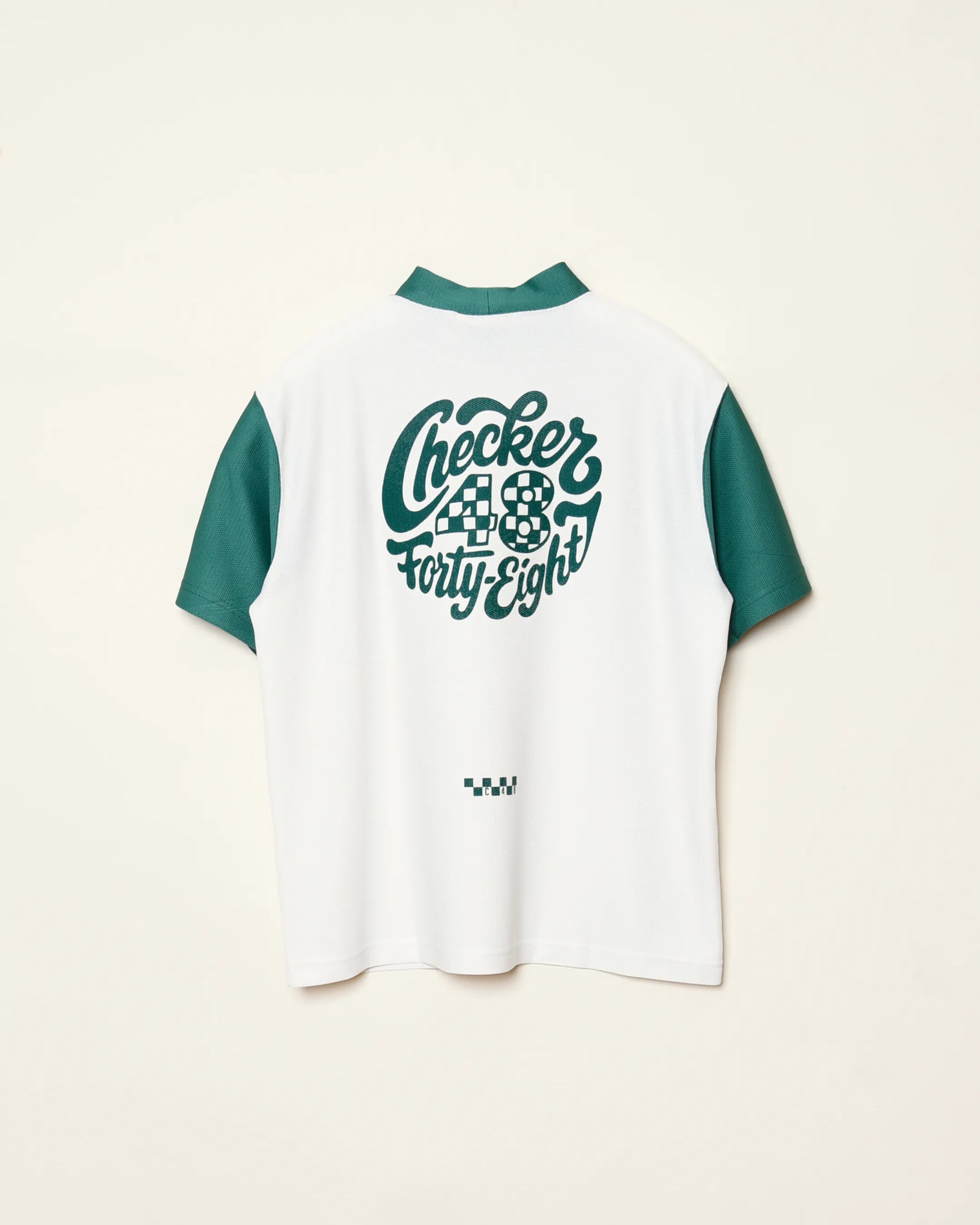 MESH MOCK T-SHIRTS【ゴルフ・モックネックTシャツ】｜CHECKER48