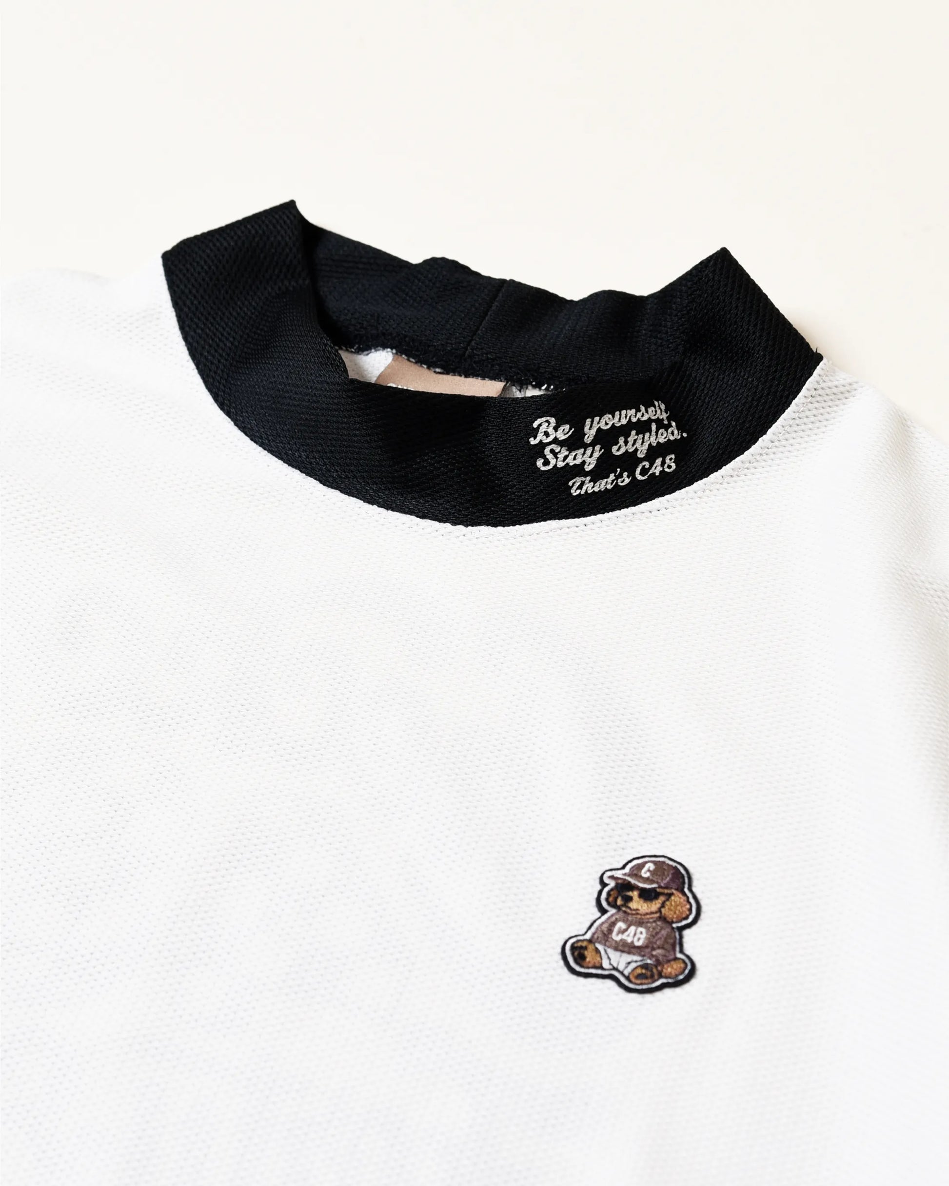 MESH MOCK T-SHIRTS【ゴルフ・モックネックTシャツ】｜CHECKER48