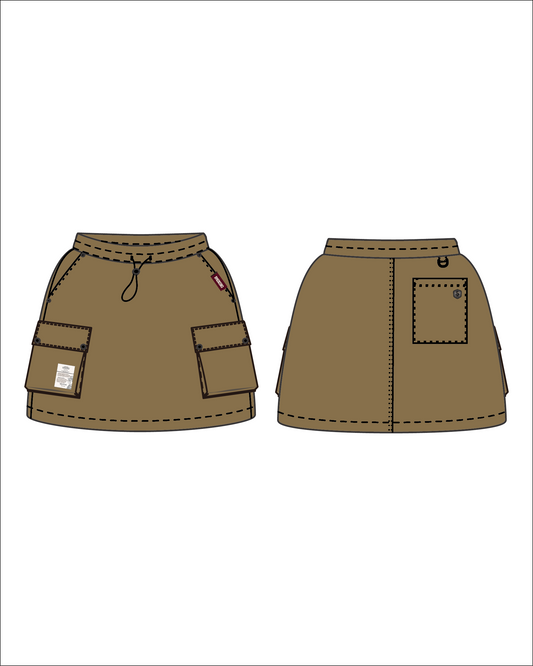 AW NYLON UNISEX POCKET SKIRT-W