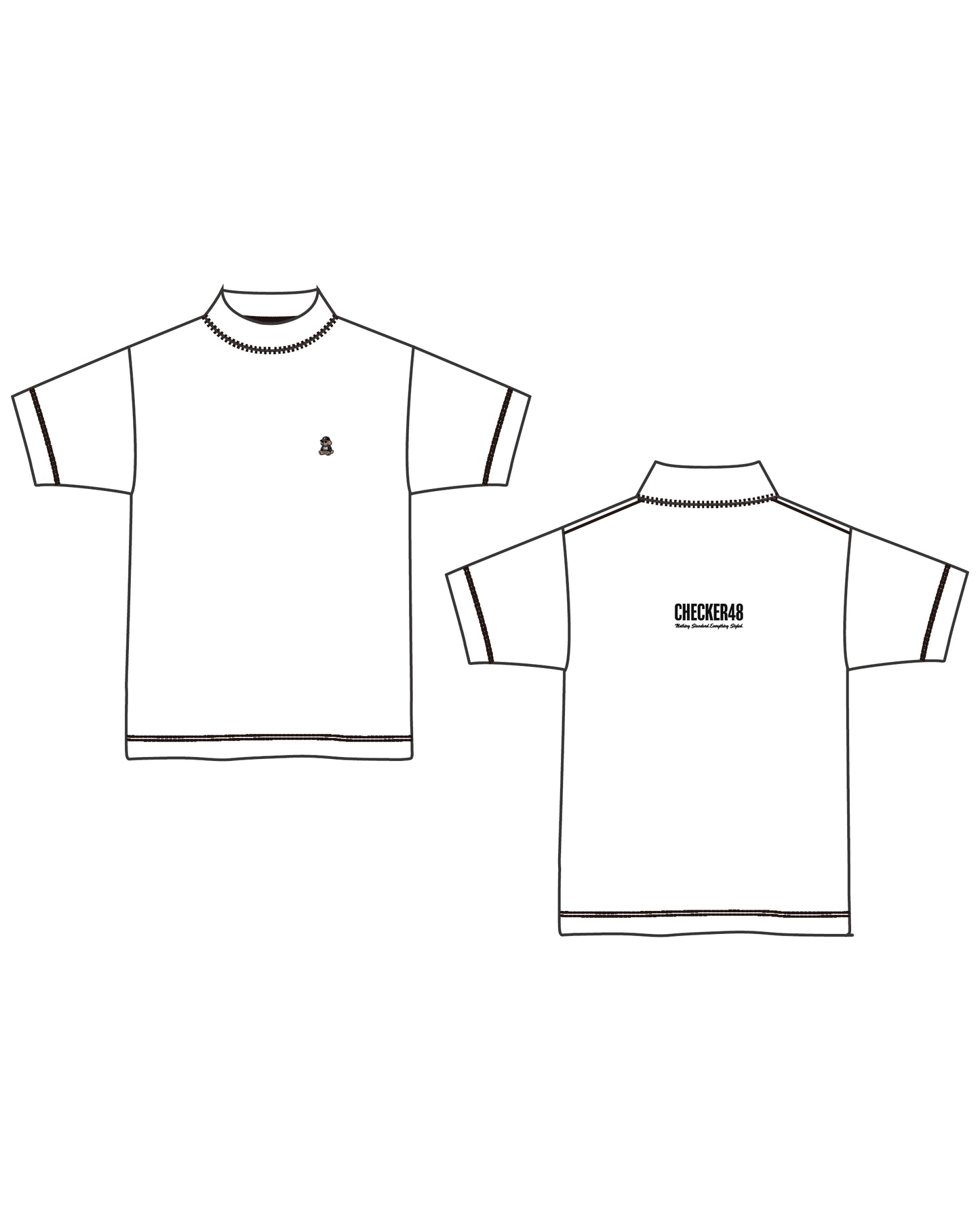 EX COOL NYLON PIQUE MOCK TEE