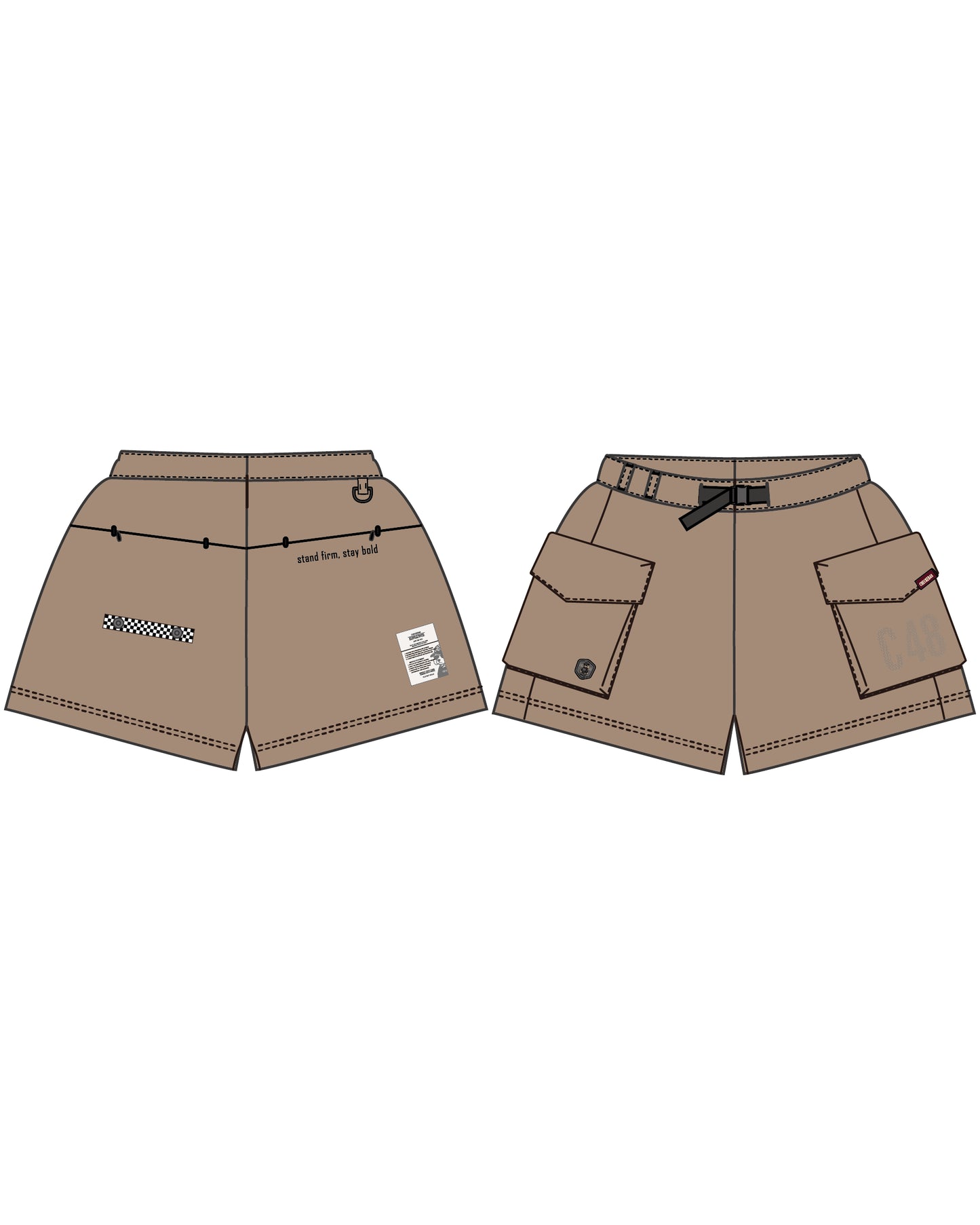 RIPSTOP LAB SHORTS-W