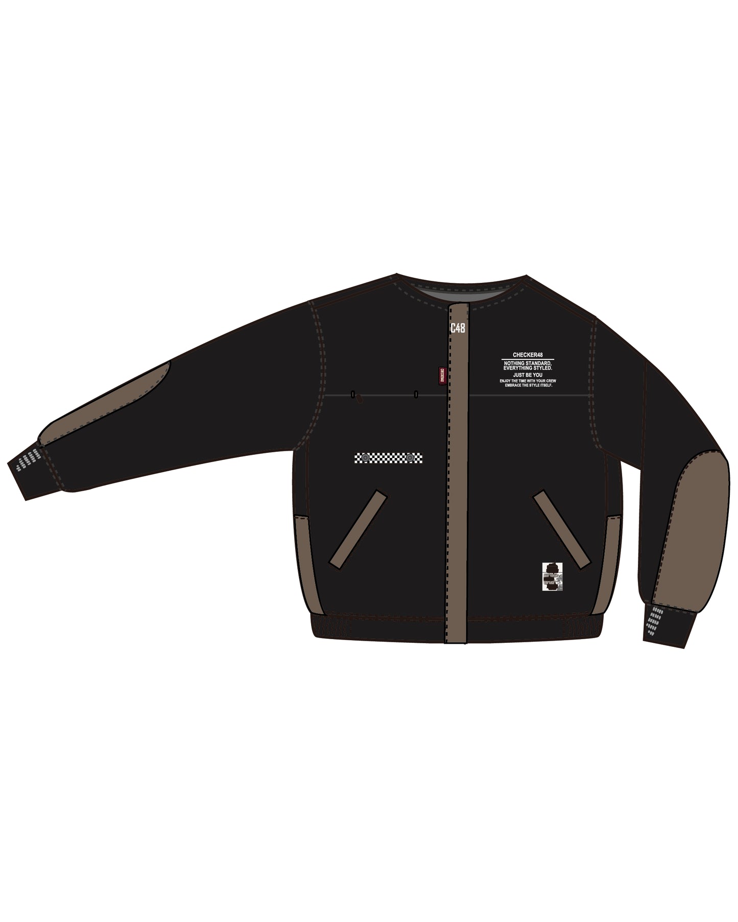 BACK FLEECE LAB JACKET-W
