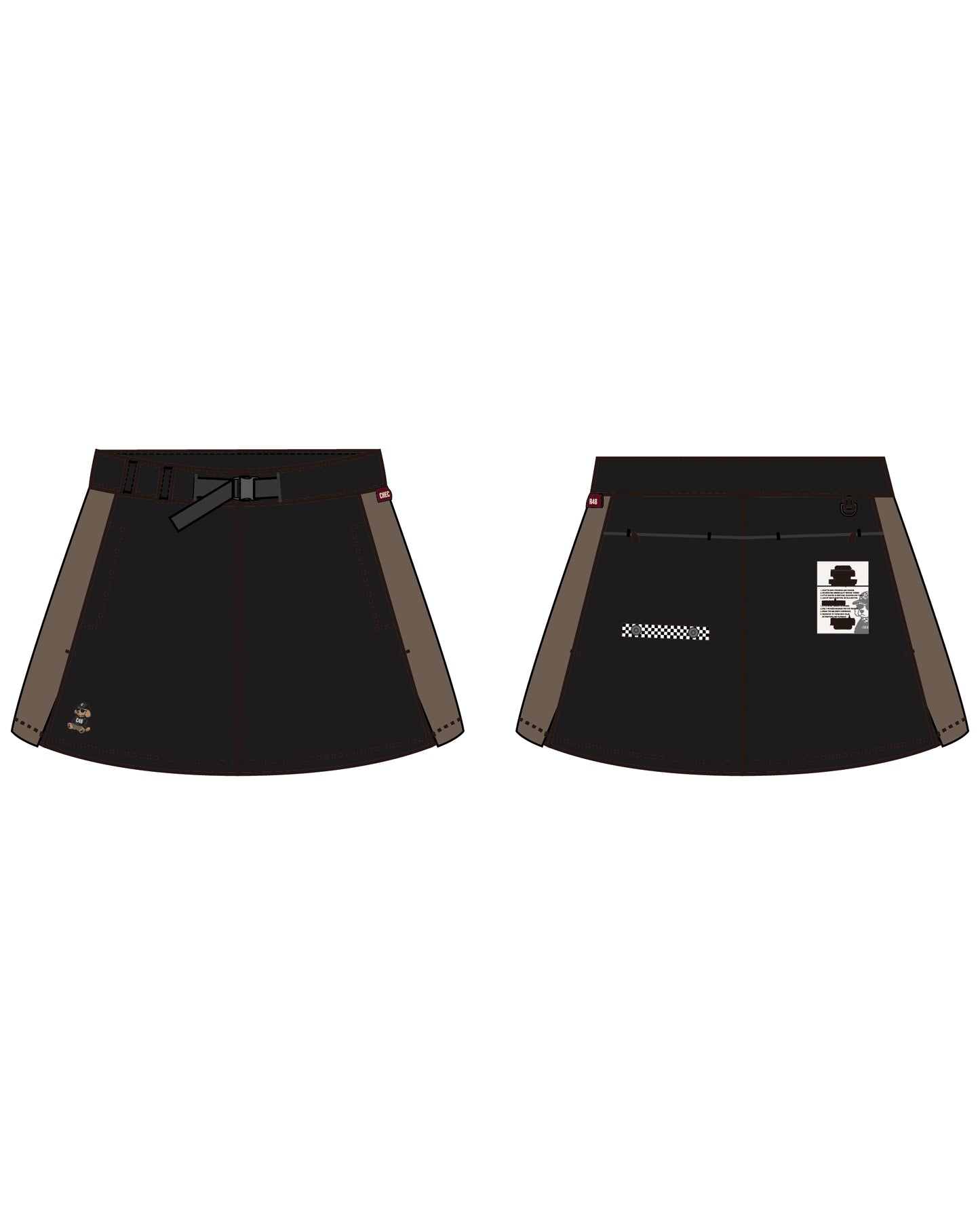 BACK FLEECE LAB SKIRTS-W