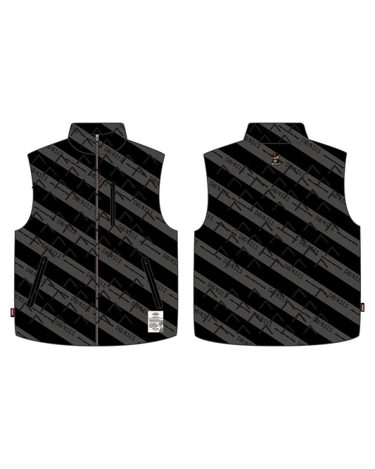 HIGH TECH PADDING VEST WITH NECK WARMER-W
