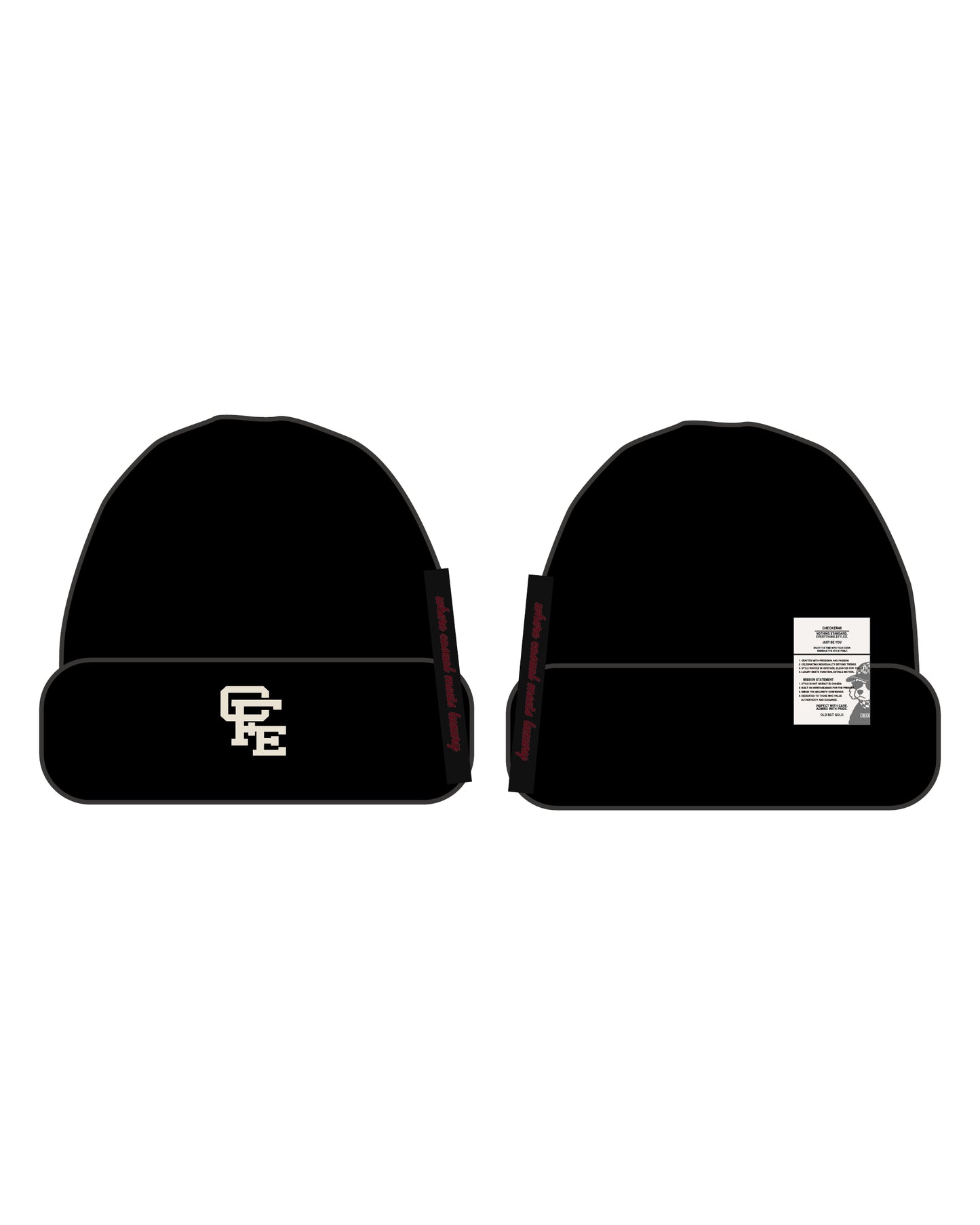 POODIE MILITARY TAG KNIT BEANIE